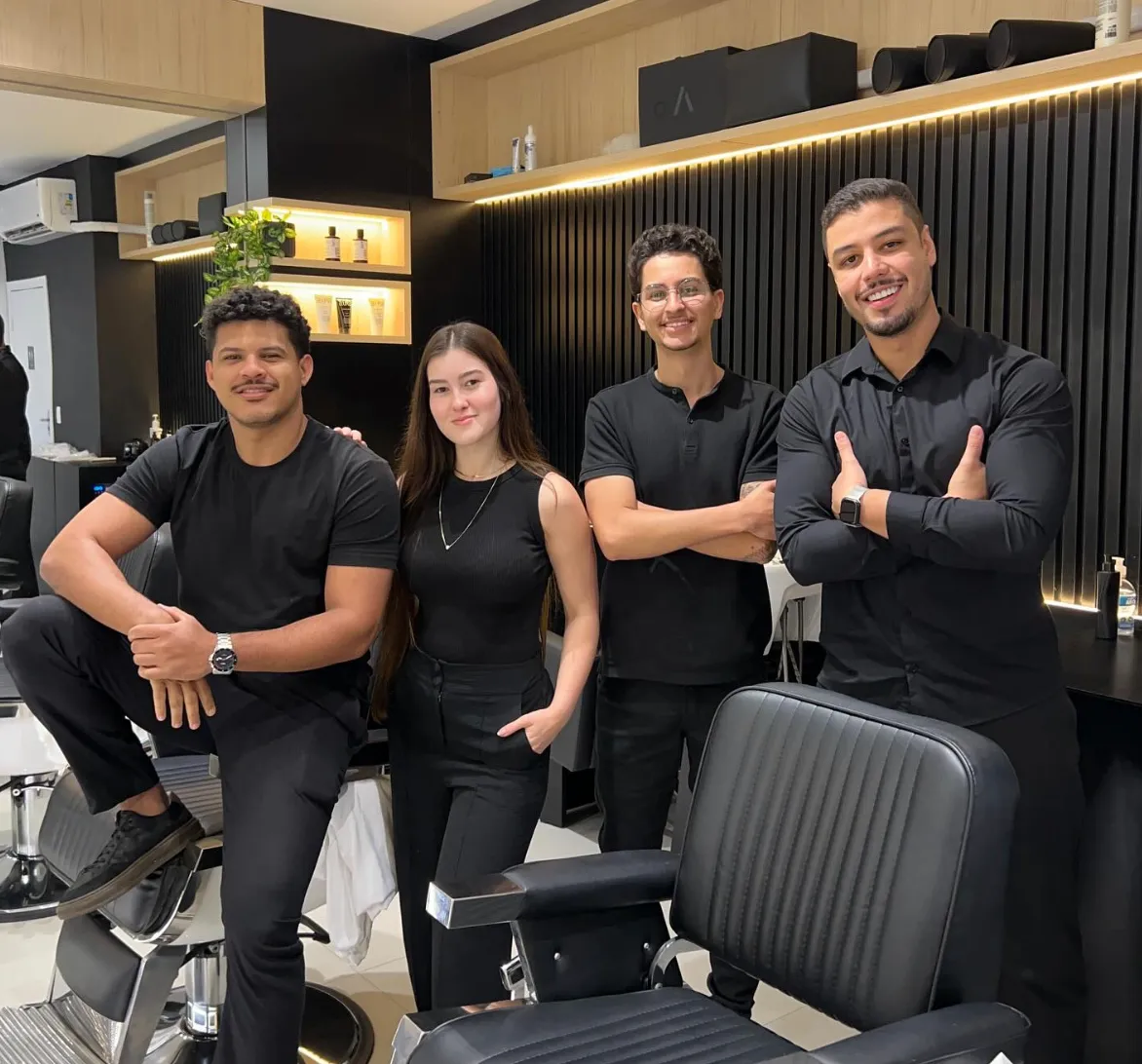 Interior da Magnatto Barbearia
